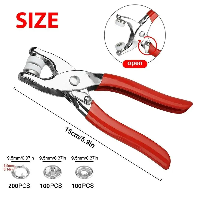 Plier + 400 Knöpfe