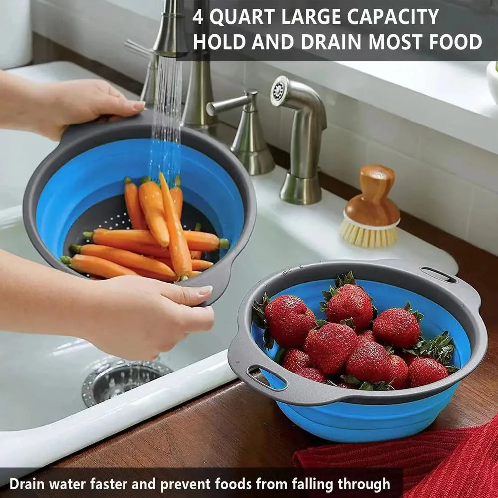 Silicone Fruit Washing Drainage Basket