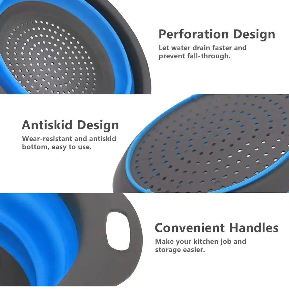 Silicone Fruit Washing Drainage Basket