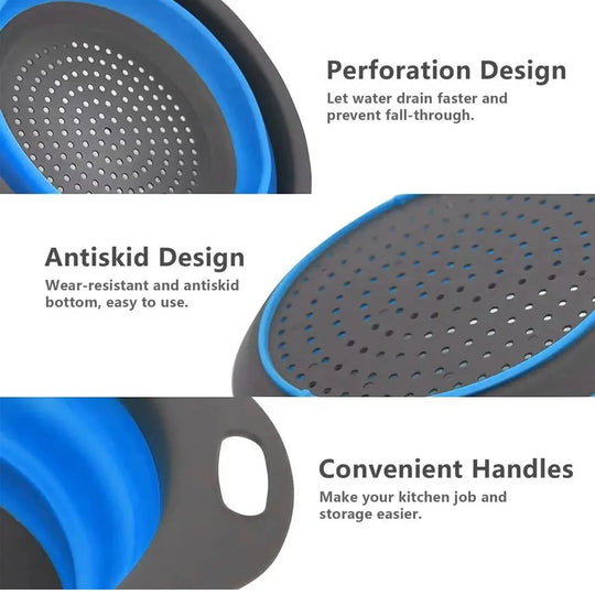 Silicone Fruit Washing Drainage Basket