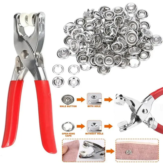 Druckknopf-Set