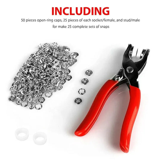 Druckknopf-Set